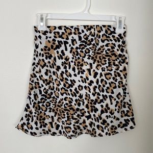 Babaton / Aritzia leopard mini skirt